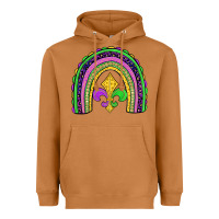 Meerkat mardi gras fleur de lis rainbow Heavyweight Hoodie - JahusDesignShop