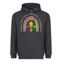 Smoke mardi gras fleur de lis rainbow Heavyweight Hoodie - JahusDesignShop