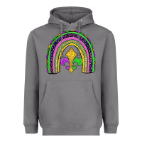 Storm mardi gras fleur de lis rainbow Heavyweight Hoodie - JahusDesignShop