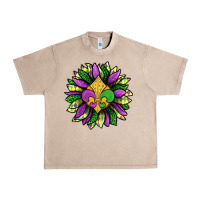 French Oak Mardi Gras Sunflower Urban Heavy Tee - BundleAndBundleShop
