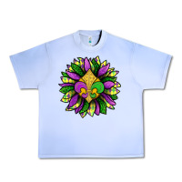 Grape Ice Mardi Gras Sunflower Urban Heavy Tee - BundleAndBundleShop