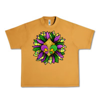 Peanut Butter Mardi Gras Sunflower Urban Heavy Tee - BundleAndBundleShop
