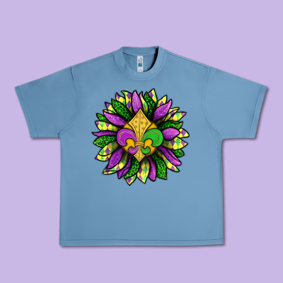 Mardi Gras Sunflower Urban Heavy Tee Designed By Bundleandbundleshop