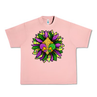 Salmon Mardi Gras Sunflower Urban Heavy Tee - BundleAndBundleShop