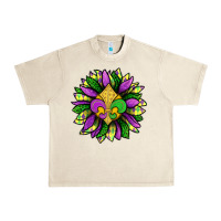 Sandshell Mardi Gras Sunflower Urban Heavy Tee - BundleAndBundleShop