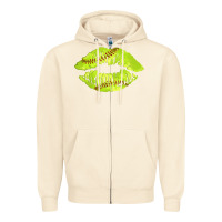 Sandshell softball lips Zipper Hoodie - AdoDesignShop
