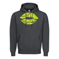 Smoke softball lips Zipper Hoodie - AdoDesignShop