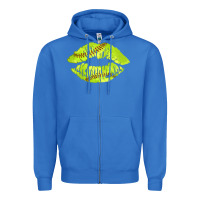 True Royal softball lips Zipper Hoodie - AdoDesignShop