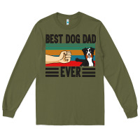 Army Green Best Dog Dad Ever Long Sleeve Tee - Bettercallsaul