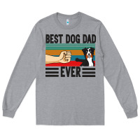 Heather Grey Best Dog Dad Ever Long Sleeve Tee - Bettercallsaul
