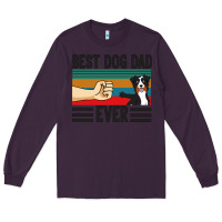 Plum Best Dog Dad Ever Long Sleeve Tee - Bettercallsaul