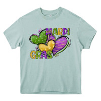 Arona mardi gras heart Heavy Core Tee - CowGirlArtShop
