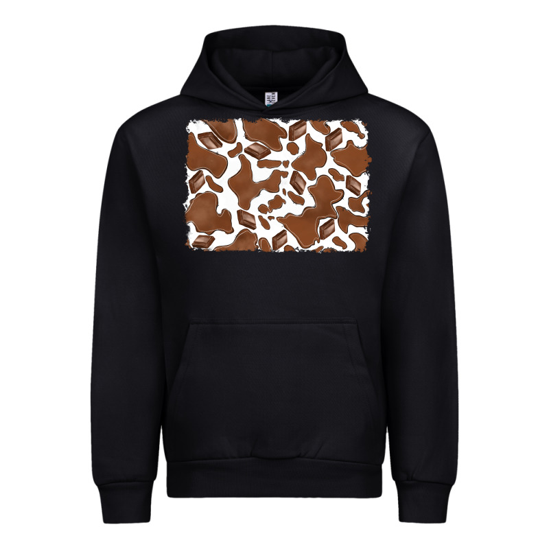 Distressed Chocolate Milkshake Cowhide Urban Hoodie by RanaPortraitStore | Teevron