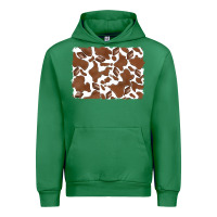 Emerald distressed chocolate milkshake cowhide Urban Hoodie - RanaPortraitStore