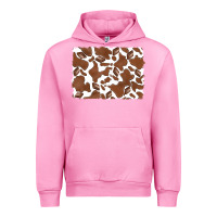 Fuchsia Pink distressed chocolate milkshake cowhide Urban Hoodie - RanaPortraitStore