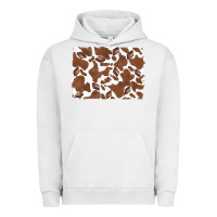 Pigment Lunar Rock distressed chocolate milkshake cowhide Urban Hoodie - RanaPortraitStore