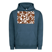 Pigment Midnight Navy distressed chocolate milkshake cowhide Urban Hoodie - RanaPortraitStore