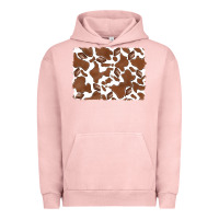 Pigment Salmon distressed chocolate milkshake cowhide Urban Hoodie - RanaPortraitStore