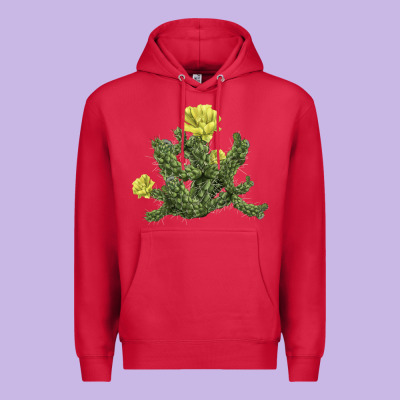 Whipple Cholla Cactus Premium Hoodie Designed By Lillyallendesigns