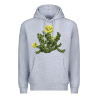 Heather Grey whipple cholla cactus Premium Hoodie - LillyAllenDesigns