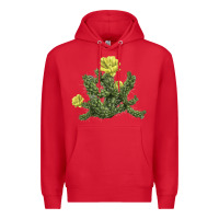 Red whipple cholla cactus Premium Hoodie - LillyAllenDesigns