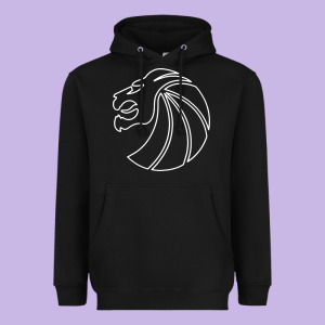 Outline Seven Lions Heavyweight Hoodie Designed By Artisfamous
