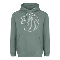 Sage outline seven lions Heavyweight Hoodie - artisFamous
