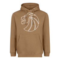 Toasted Coconut outline seven lions Heavyweight Hoodie - artisFamous