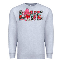 Heather Grey gnome love Premium Sweatshirt - JahusDesignShop