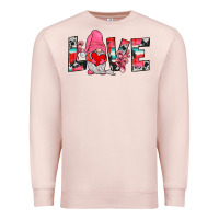 Pale Pink gnome love Premium Sweatshirt - JahusDesignShop