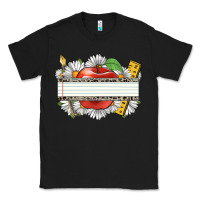 Black floral teacher custom name Classic Tee - CowGirlArtShop