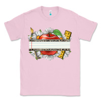 Bubblegum Pink floral teacher custom name Classic Tee - CowGirlArtShop
