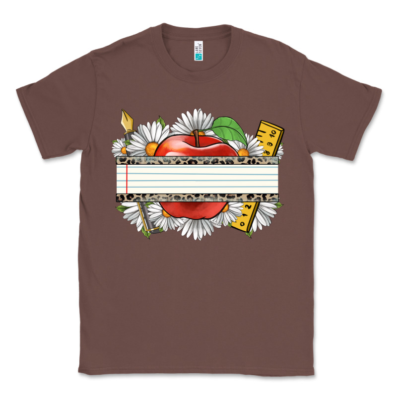 Floral Teacher Custom Name Classic Tee by CowGirlArtShop | Teevron