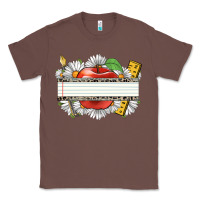 Chestnut floral teacher custom name Classic Tee - CowGirlArtShop