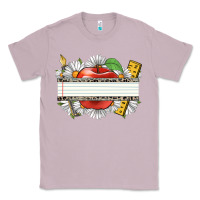 Lilac floral teacher custom name Classic Tee - CowGirlArtShop