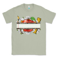 Matcha floral teacher custom name Classic Tee - CowGirlArtShop