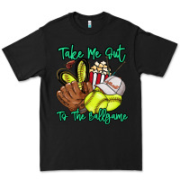 Black Take me out to the ballgame Premium Tee - HowdyJamesFarm