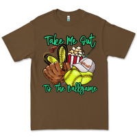 Cacao Take me out to the ballgame Premium Tee - HowdyJamesFarm