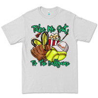 Dove Grey Take me out to the ballgame Premium Tee - HowdyJamesFarm