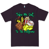 Plum Take me out to the ballgame Premium Tee - HowdyJamesFarm