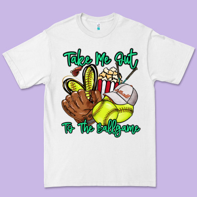Take Me Out To The Ballgame Premium Tee Designed By Howdyjamesfarm