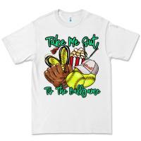 White Take me out to the ballgame Premium Tee - HowdyJamesFarm