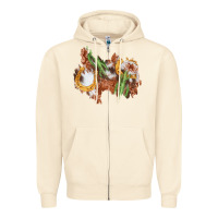 Sandshell horseshoe cowhide cactus patch Zipper Hoodie - AdoDesignShop