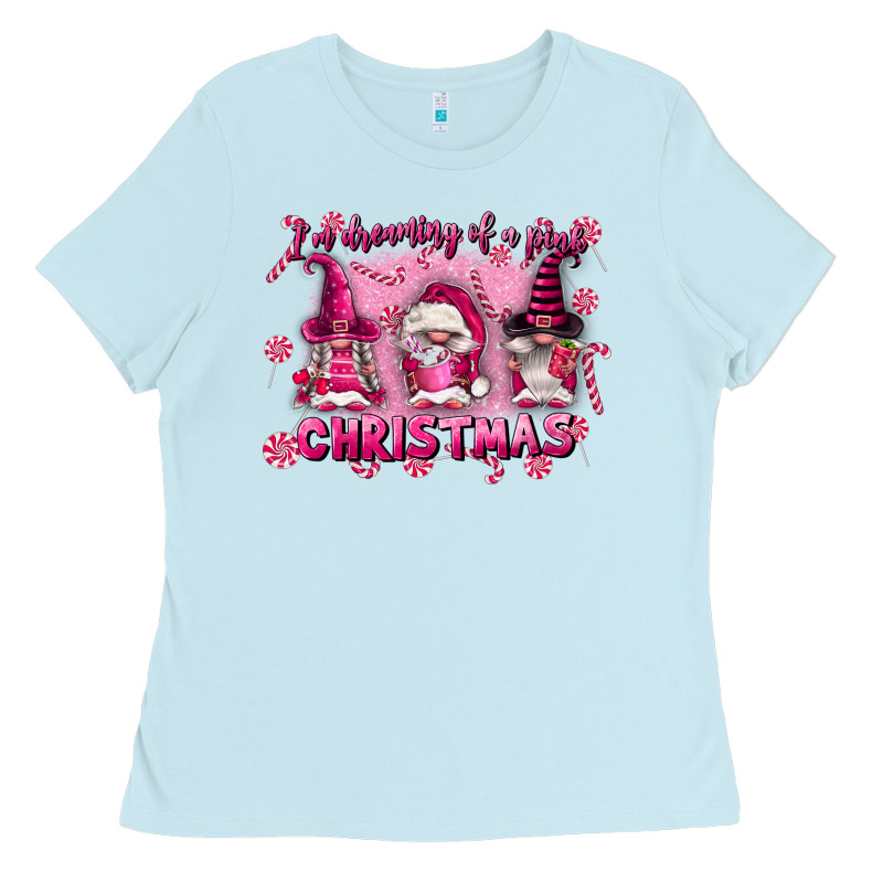 I'm Dreaming Of A Pink Christmas Ladies Tee by FaDigitalArtStudio | Teevron