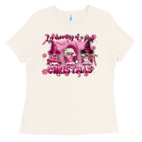 Bone i'm dreaming of a pink christmas Ladies Tee - FaDigitalArtStudio
