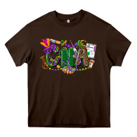 Chocolate Brown cna mardi gras Heavy Core Tee - CowGirlArtShop