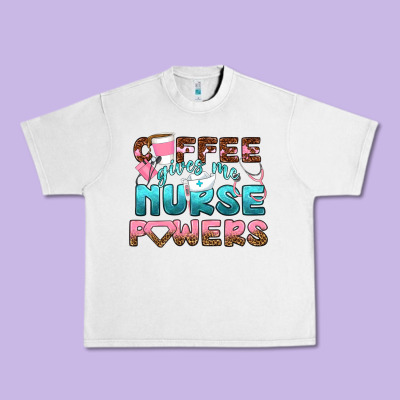 Coffee Gives Me Nurse Powers Bbs Urban Heavy Tee Designed By Bundleandbundleshop