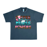 Midnight Navy coffee gives me nurse powers bbs Urban Heavy Tee - BundleAndBundleShop