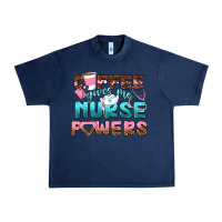 Navy coffee gives me nurse powers bbs Urban Heavy Tee - BundleAndBundleShop