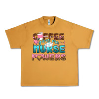 Peanut Butter coffee gives me nurse powers bbs Urban Heavy Tee - BundleAndBundleShop